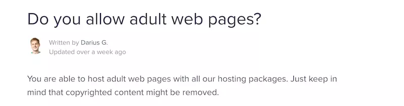 Adult sites hosting with Hostinger