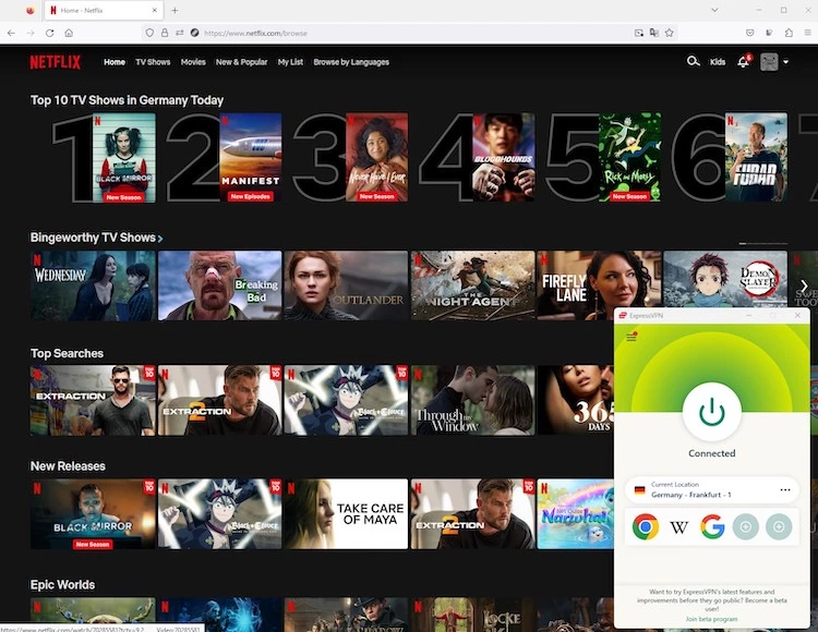 ExpressVPN Netflix Germany