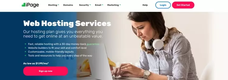 iPage web hosting min