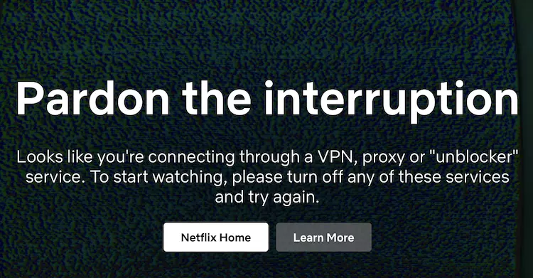 netflix error vpn