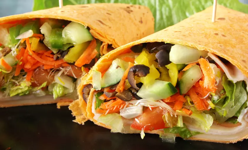 Hummus & Veggie Wrap - TheCompletePortal