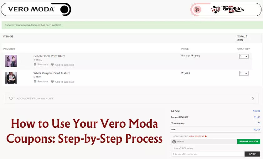 How to Use Your Vero Moda Coupons Step-by-Step Process - The Complete Portal