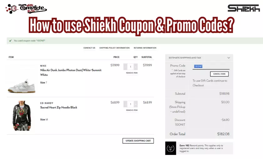 How to use Shiekh Coupon & Promo Codes - The Complete Portal
