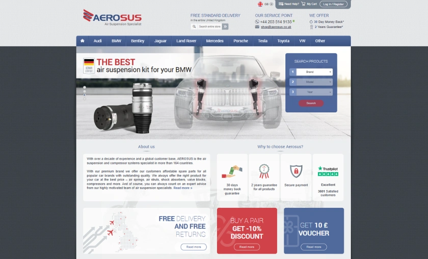 Pricing & Value for Money Aerosus UK