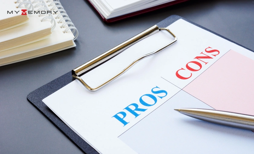 Pros & Cons MyMemory