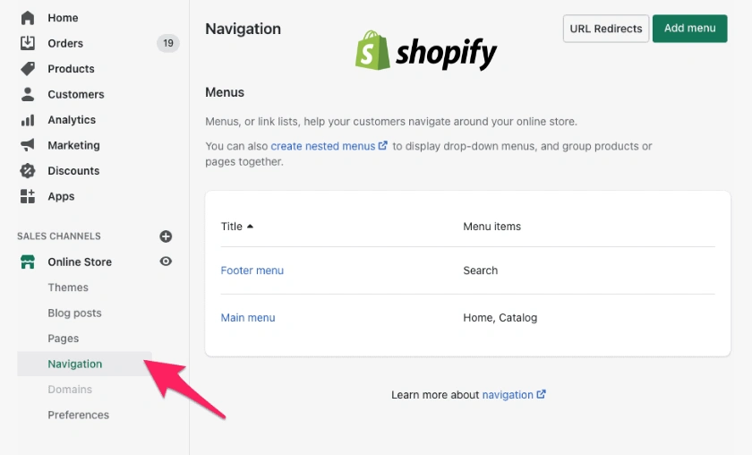 Smart Navigation & Clean Menus Shopify