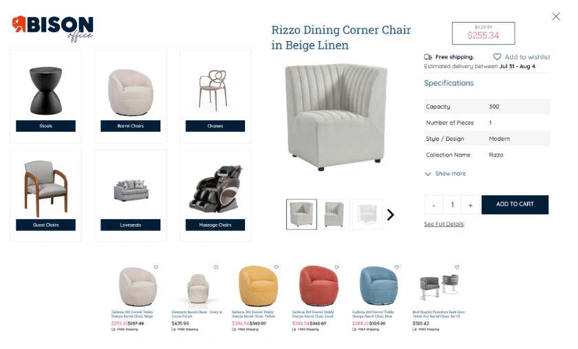 User-Friendly Shopping BisonOffice