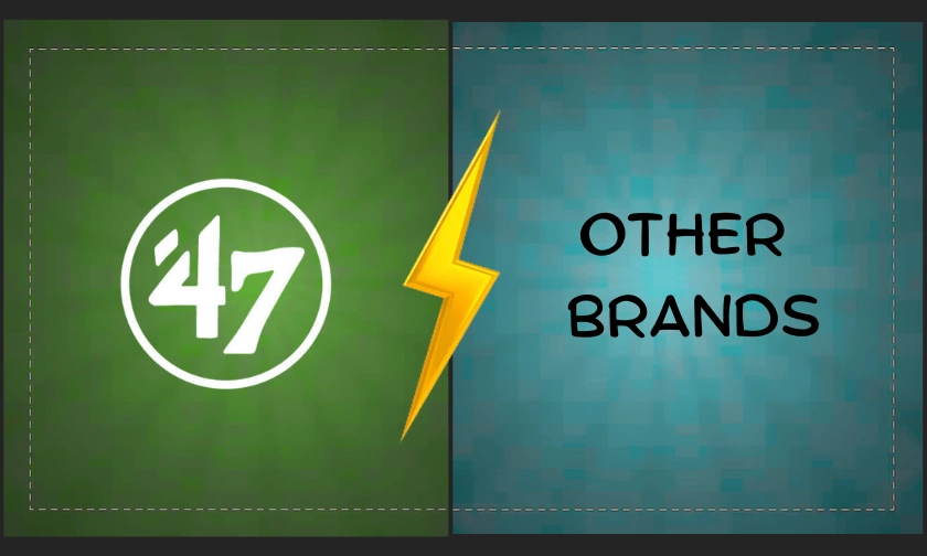 47 Brand AU vs Other Brands