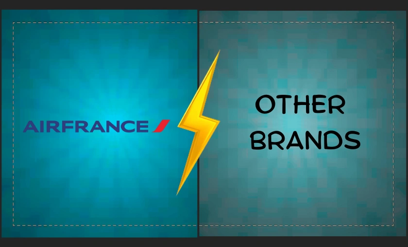 Air France US vs Other Brands