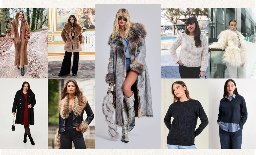 Shearling, Faux Fur & Cozy Textures