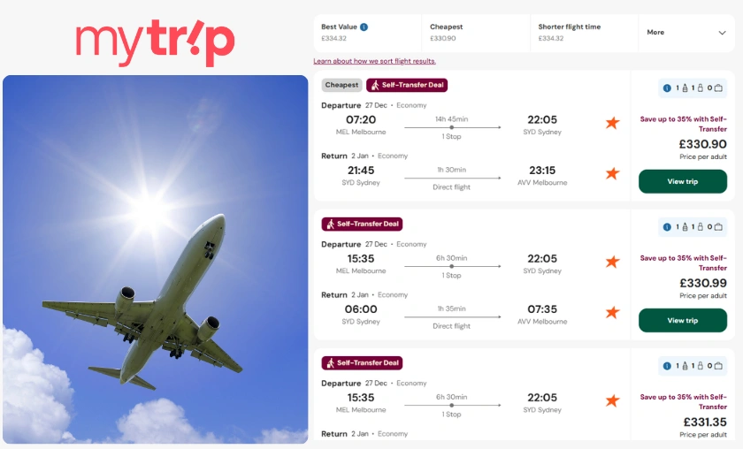 MyTrip UK Review Features, Pros & Cons