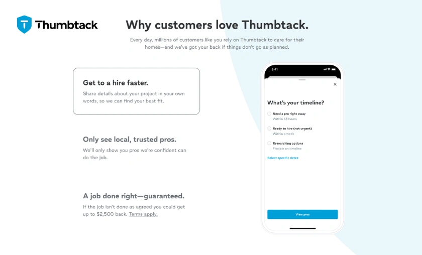 Thumbtack US Review: Connect with Trusted Local Professionals! ([wpsm_custom_meta type=date field=month] [wpsm_custom_meta type=date field=year]) - The Complete Portal