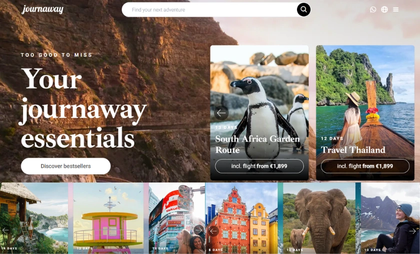 Journaway DE (Travel Experiences & Tour Types)