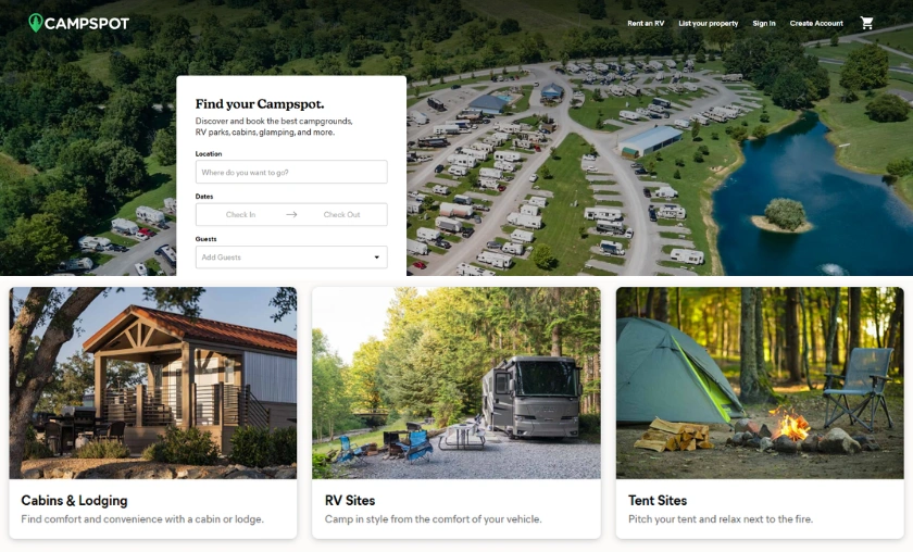 Campspot US (Services Offered)