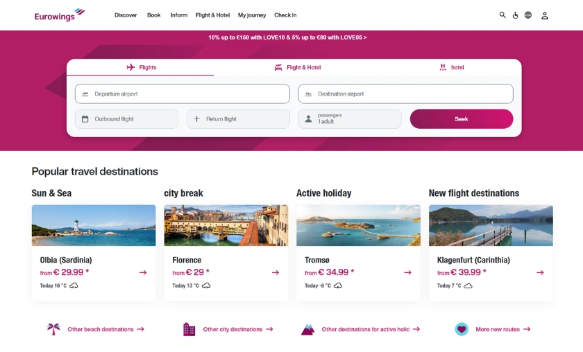 Eurowings DE (Flights & Travel Services)