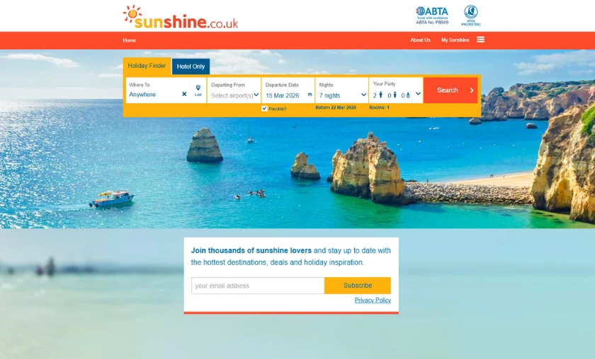 Sunshine UK (Flights, Hotels & Holiday Travel Packages)