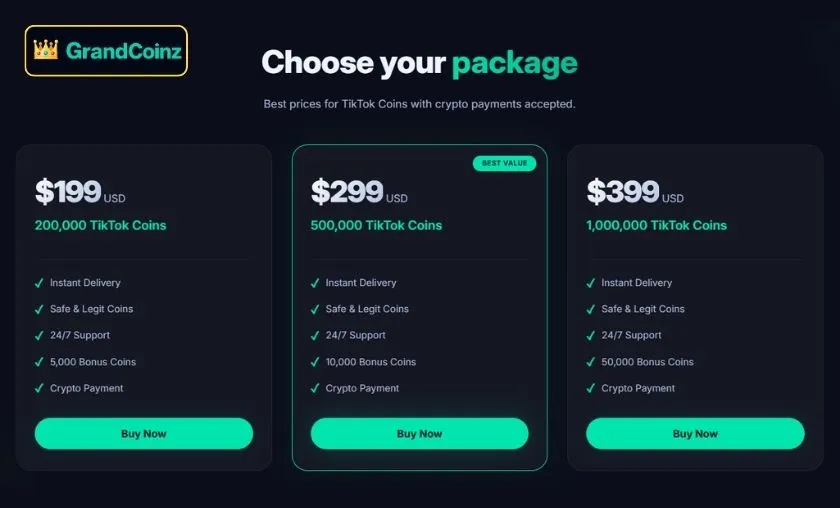 GrandCoinz Review: Best TikTok Coins & Delivery!([wpsm_custom_meta type=date field=month] [wpsm_custom_meta type=date field=year]) - The Complete Portal