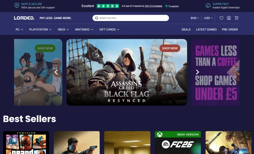 Loaded US Review: Best Digital Gaming Marketplace! ([wpsm_custom_meta type=date field=month] [wpsm_custom_meta type=date field=year]) - The Complete Portal