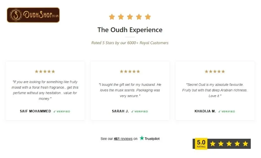 Oudh Shop Customer Reviews!