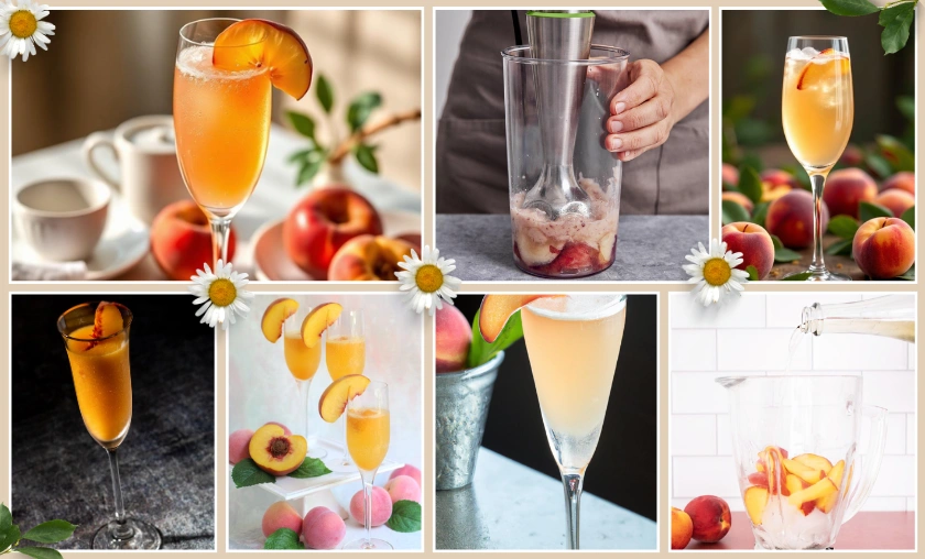 Peach Bellini Mocktail
