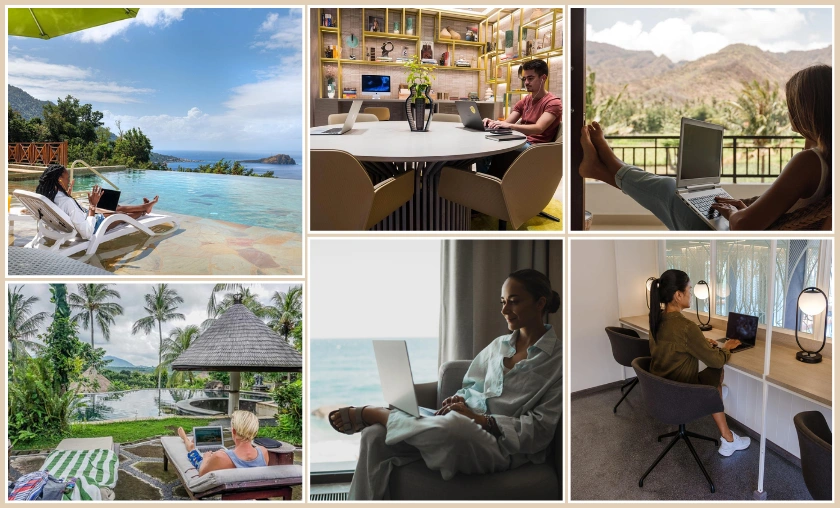 Remote Work Sanctuaries: The Convergence of Work and Leisure