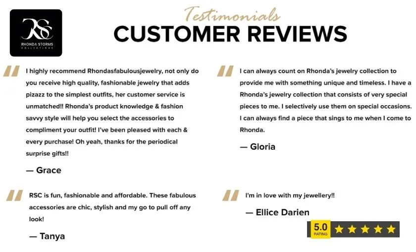 Rhonda Storms Collections Customer Reviews!
