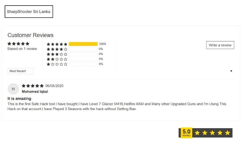 SharpShooter Sri Lanka Customer Reviews!
